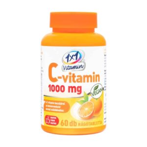 1x1 vitaday C-vitamin 1000 mg rágótabletta 60 db narancsos