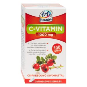 1x1 vitaday C-vitamin 1000mg csipkebogyós filmtabletta  100db