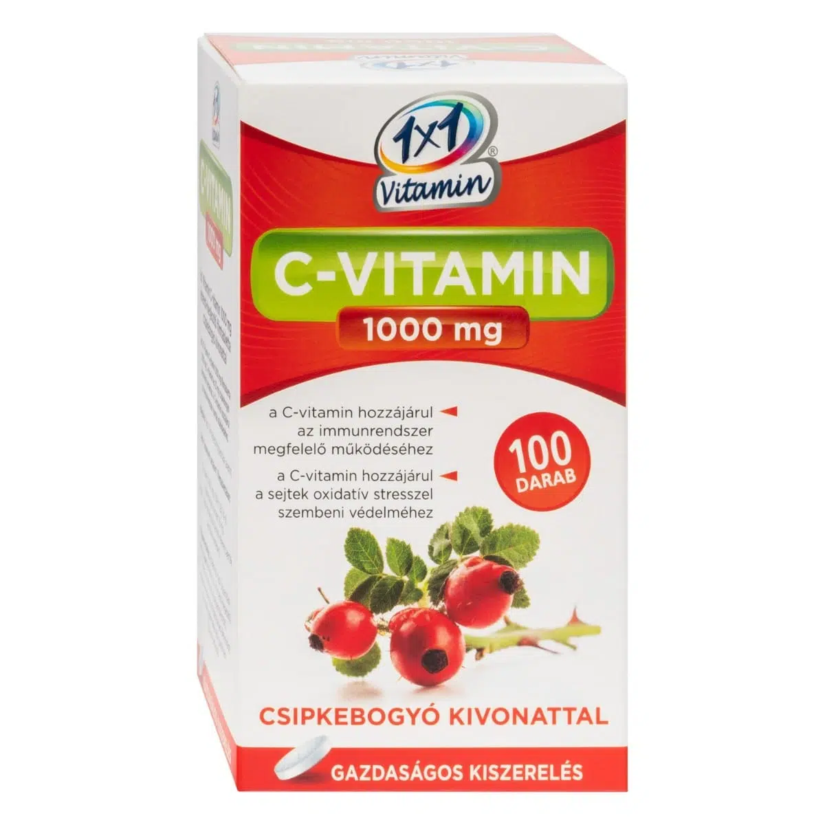 1x1 vitaday C-vitamin 1000mg csipkebogyós filmtabletta 100db