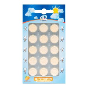 1x1 Vitaday D3-vitamin 400 NE rágótabletta napocska 15db
