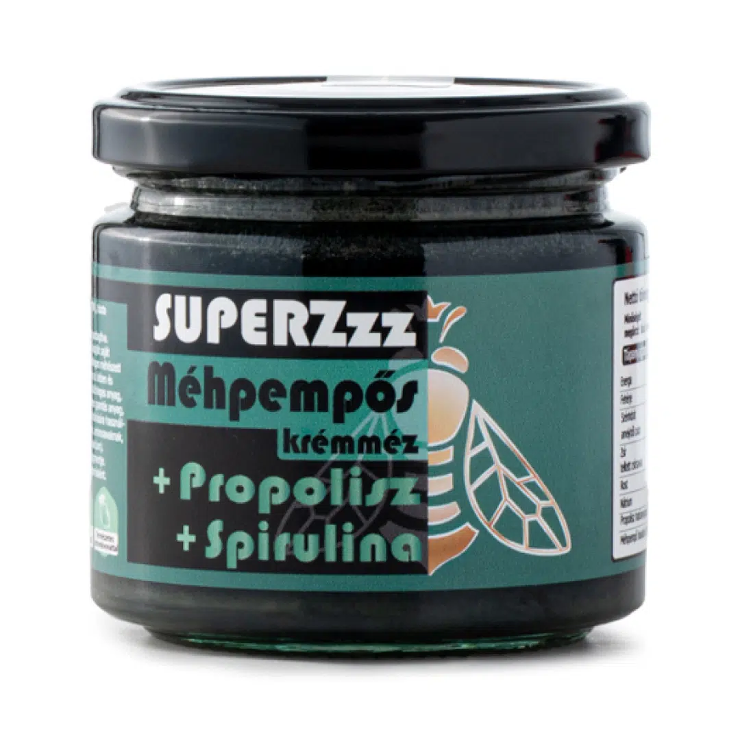 Mézzz SUPERZzz Méhpempős propoliszos krémméz Spirulina algával 250g
