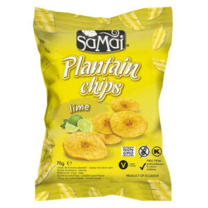 SAMAI Plantain chips lime 70g