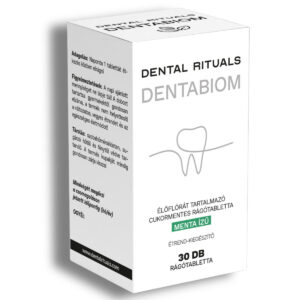 Dentabiom élőflórát tartalmazó menta ízű cukormentes rágótabletta 30db (Damona)