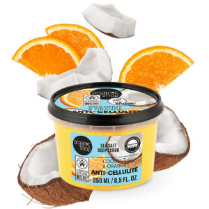 Organic Shop “Anti-Cellulite” tengeri sós testradír kókusszal és naranccsal 250ml