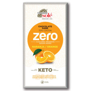 Chocolates Solé ZERO keto NARANCSOS csokoládé 100g
