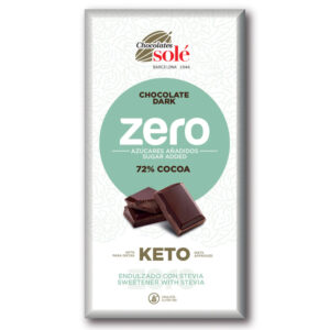 Chocolates Solé ZERO keto cukormentes 72% étcsokoládé (zöld) 100g