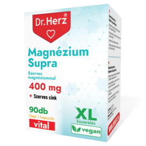 Dr. Herz XL Magnézium Supra 400 mg + Szerves Cink 90 db kapszula