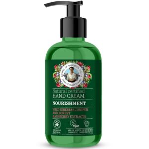 Babushka Agafia Tápláló kézkrém vad szibériaiboróka-  és erdeimálna-kivonattal 75ml