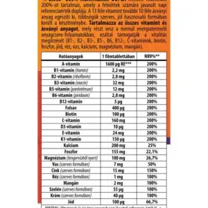 BioCo 200% Vitality Multivitamin Dupla filmtabletta - 100db - Image 2