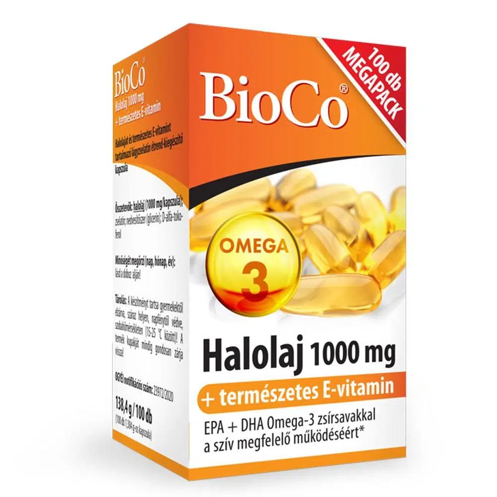 BioCo Halolaj 1000mg MEGAPACK kapszula - 100db