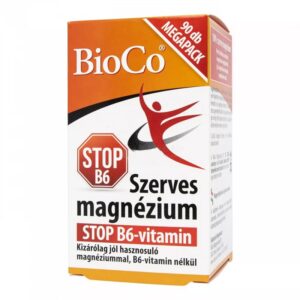 BioCo Szerves Magnézium STOP B6-vitamin tabletta - 90db