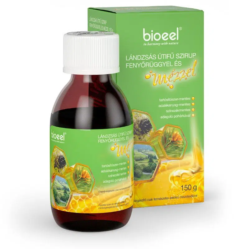 Bioeel Lándzsás útifű szirup fenyőrüggyel és mézzel 150ml