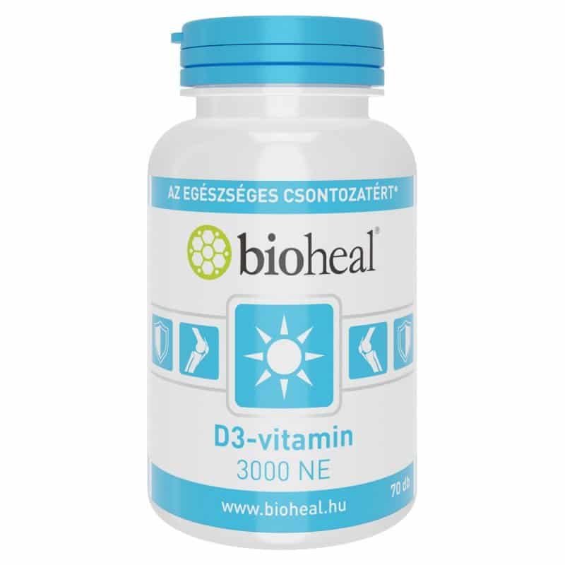 Bioheal D3-vitamin 3000NE lágykapszula 70 db