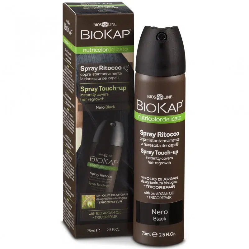 Biokap Nutricolor Hajtőszínező spray - fekete 75ml