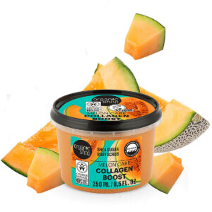 Organic Shop “Collagen Boost” shea cukros testradír sárgadinnyével 250ml