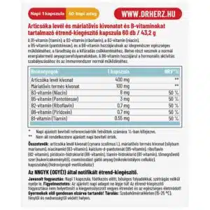 Dr. Herz Articsóka Vegan Komplex kapszula - 60db - Image 2