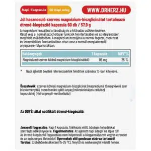 Dr. Herz Magnézium-Biszglicinát kapszula - 60db - Image 2