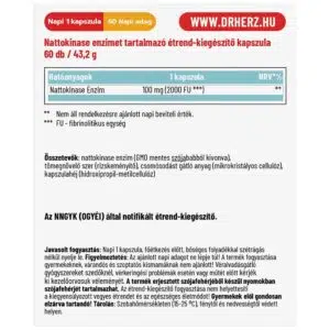 Dr. Herz Nattokináz Enzim kapszula - 60db - Image 2