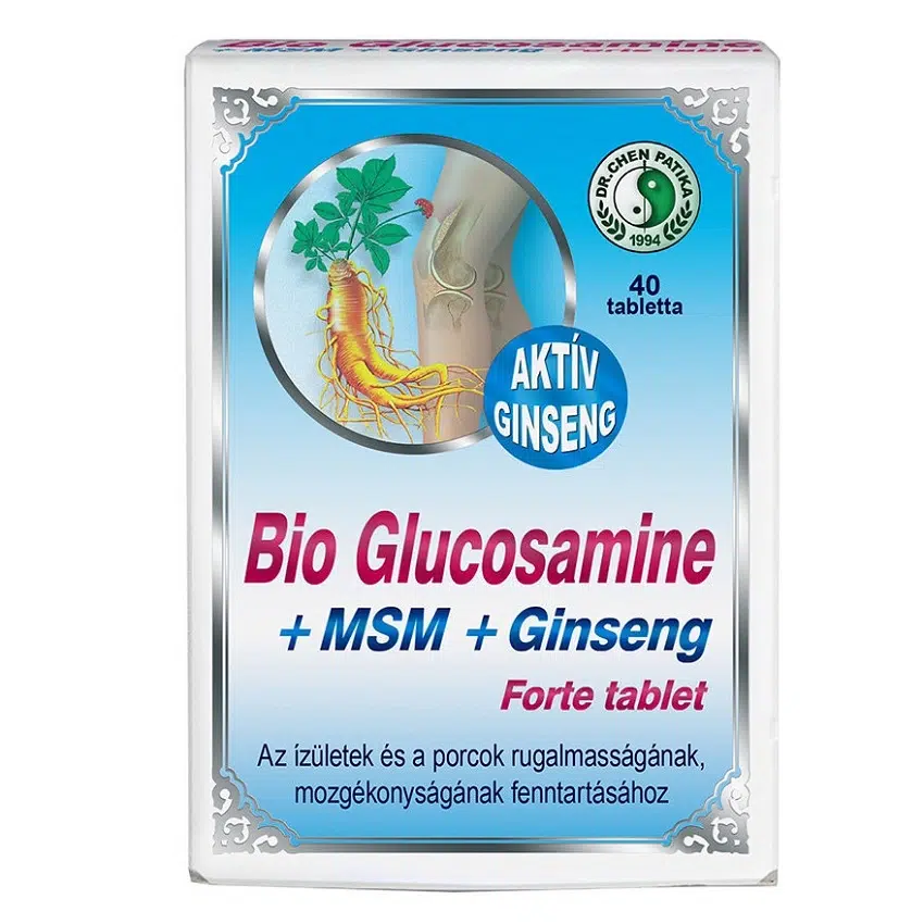 Dr.chen bio glucosamine + MSM + Ginseng forte tabletta 40db