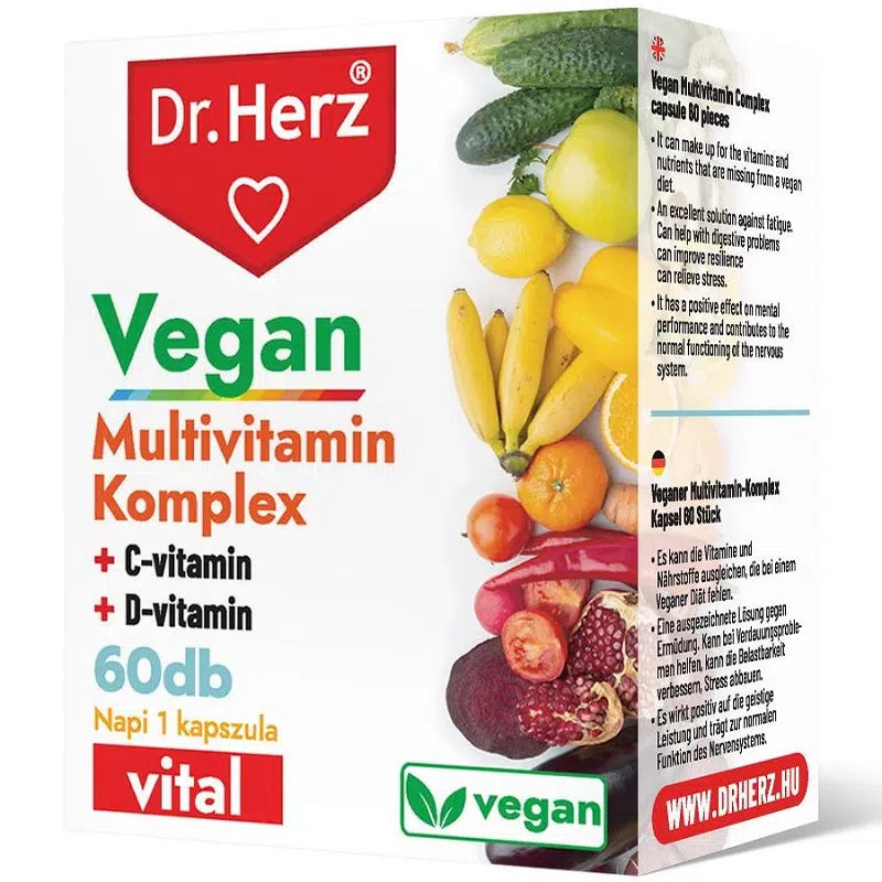 Dr. Herz Vegan Multivitamin komplex kapszula 60db