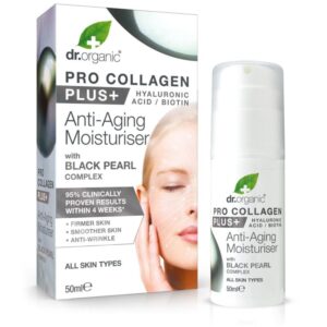Dr.Organic Pro Collagen Anti-Aging hidratáló arckrém fekete gyönggyel 50ml