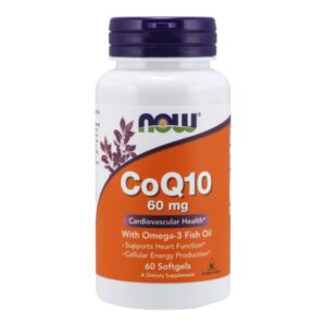 Now CoQ10 60mg Omega 3 - 60db