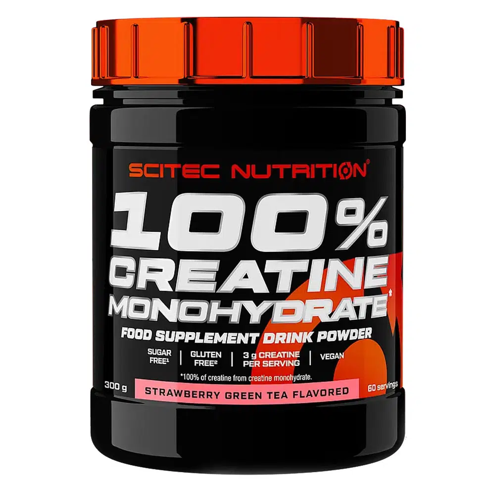 Scitec Nutrition 100% Creatine monohydrate eper-zöldtea 300g