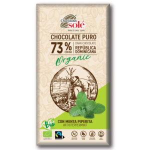 Chocolates Solé 73% Bio MENTÁS Étcsokoládé 100g