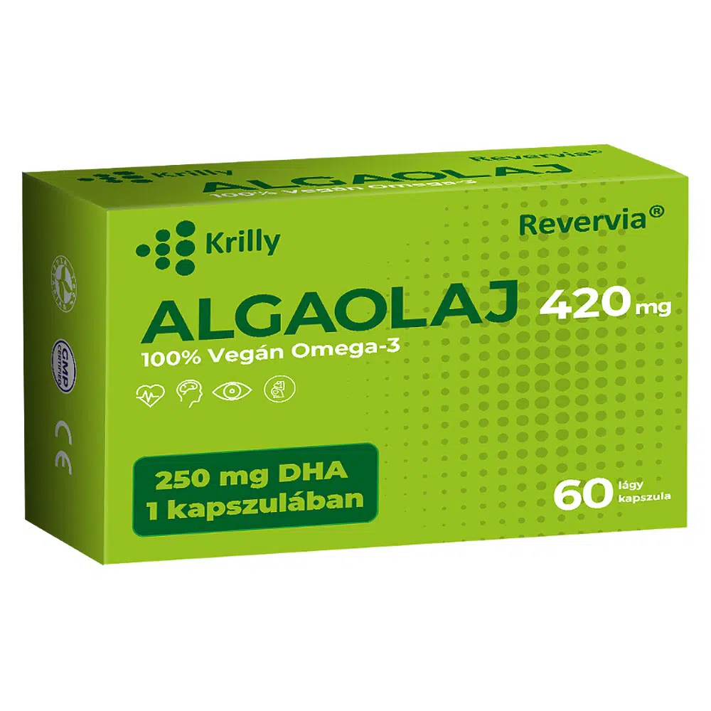 Krilly Algaolaj 100% Vegán Omega 3kapszula 60db
