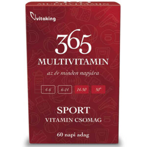 VitaKing 365 Multivitamin Sport (PIROS) vitamin csomag 60db