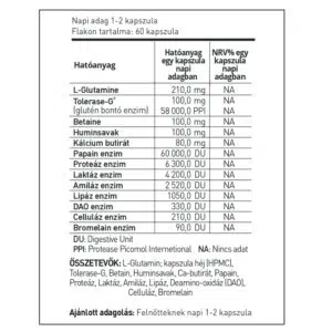 GluteNO emésztőenzim kapszula - 60db - Image 2