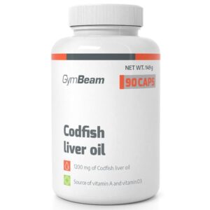 GymBeam CODFISH LIVER OIL (Tőkehalmáj olaj) 90db