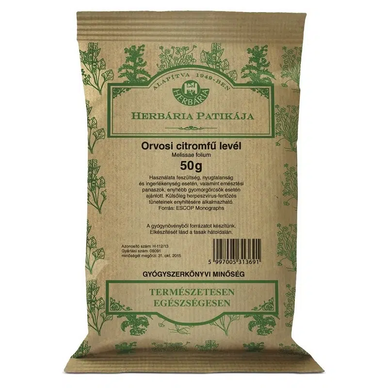 Herbária Orvosi citromfű levél tea 50g