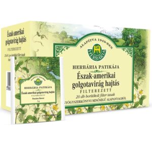 Herbária Észak-Amerikai golgota virág hajtás  filteres 20x