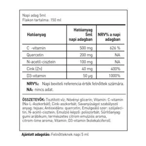 ImmunPro Liposzómás Immunerősítő Emulzió citrom-lime ízesítésben - 150ml - Image 2