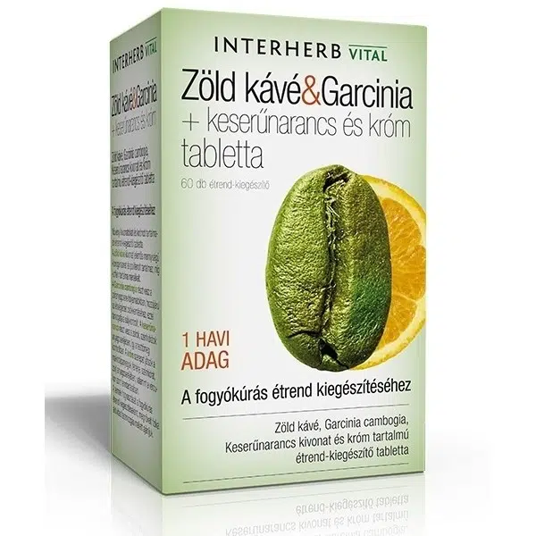 Interherb Zöld kávé&Garcinia tabletta 60 db