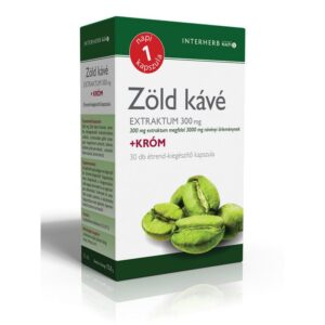 Interherb Zöld kávé extraktum 300mg + Króm 30 db