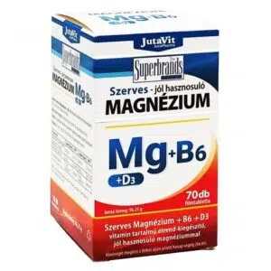 Jutavit Szerves Magnézium-B6+D3-vitamin tabletta 70db