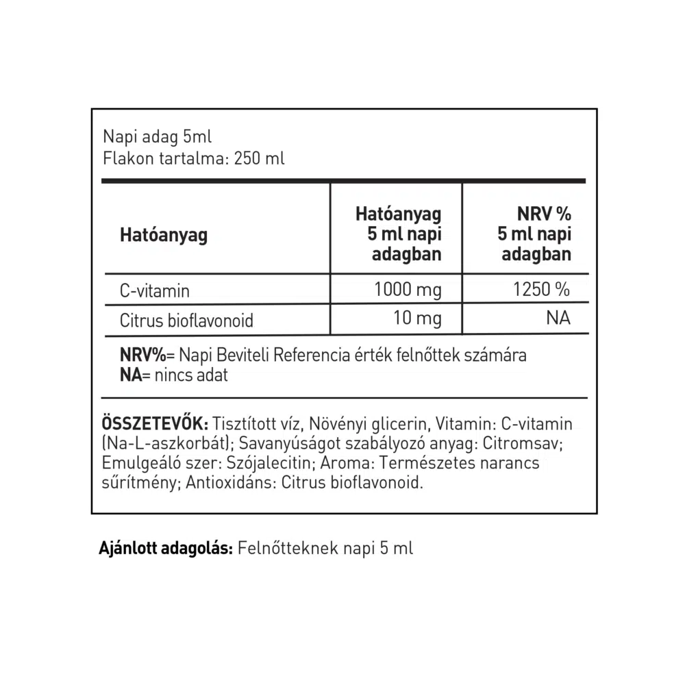 LipoCell C1000 liposzómás C-vitamin narancs ízű ital - 500ml - Image 2