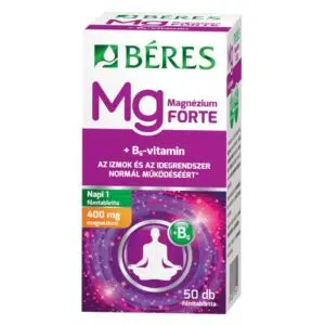 Béres Magnézium 400mg+B6 Forte filmtabletta 50db