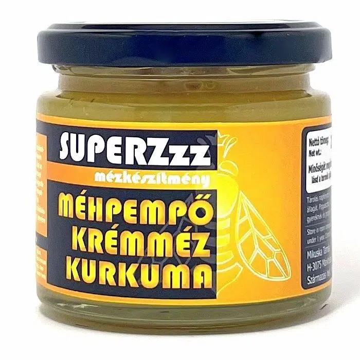 Mézzz SUPERZzz méhpempős krémméz - Méhpempő+méz+kurkuma 250g