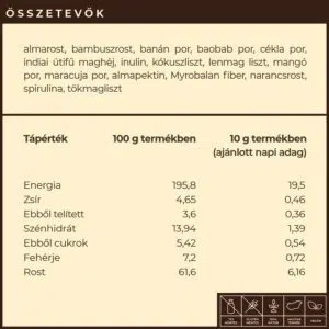Myrobalan Fiber.16 béltisztító növényi rost-komplex - 300g - Image 2