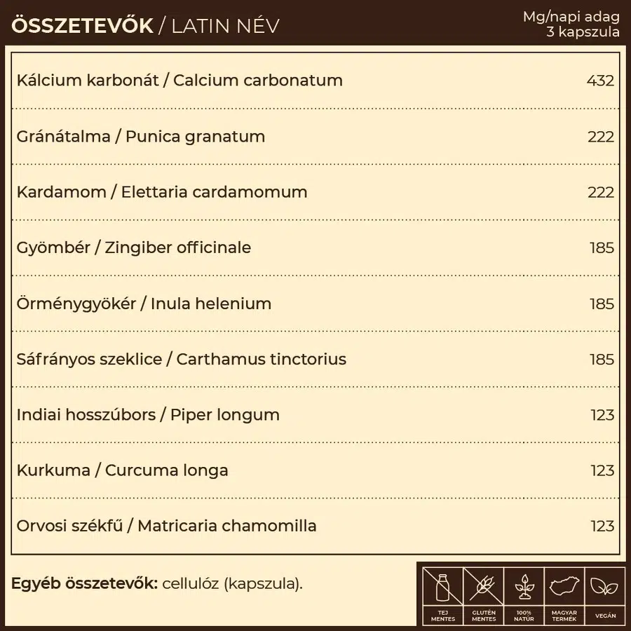 Myrobalan KhogA.9 - reflux kezelésére kapszula - 60db - Image 2