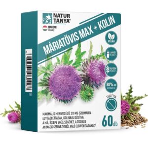 Natur Tanya Máriatövis Max + Kolin tabletta 60db dobozos