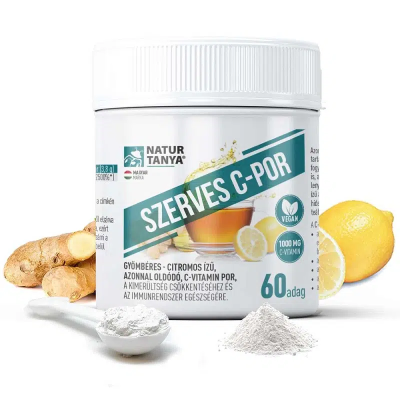 Natur Tanya Szerves C-vitamin por citromos 60 adag 114g