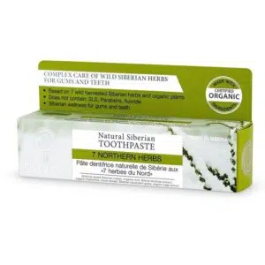 Natura Siberica 7 Northern Herbs fluoridmentes 7 gyógynövényes fogkrém 100g