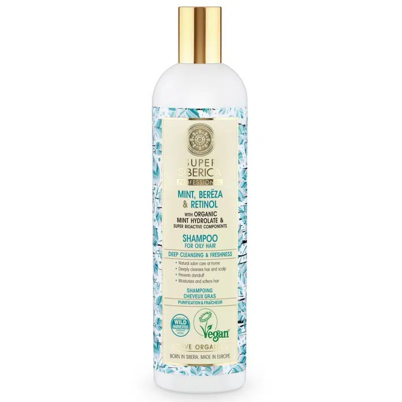 Natura Siberica Super Siberica Mélytisztító frissítő sampon zsíros hajra 400ml