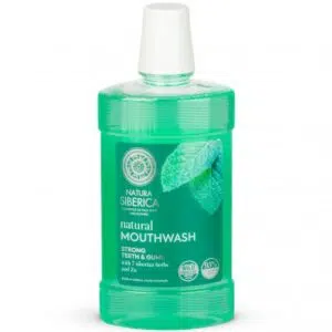 Natura Siberica Természetes Szájvíz " Erős fogak és íny" 7 szibériai gyógynövénnyel és cinkkel 520ml