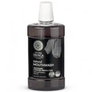 Natura Siberica Természetes Szájvíz fehérítő és zománcvédő kuril bambusz-szénnel 520ml