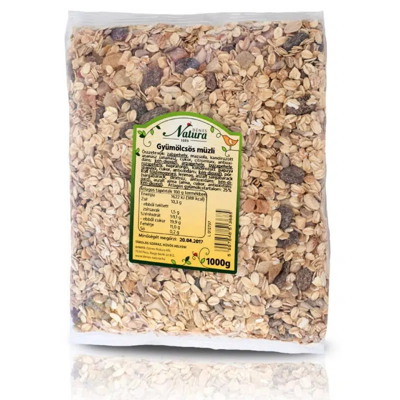 Natura gyümölcsös müzli 1000g